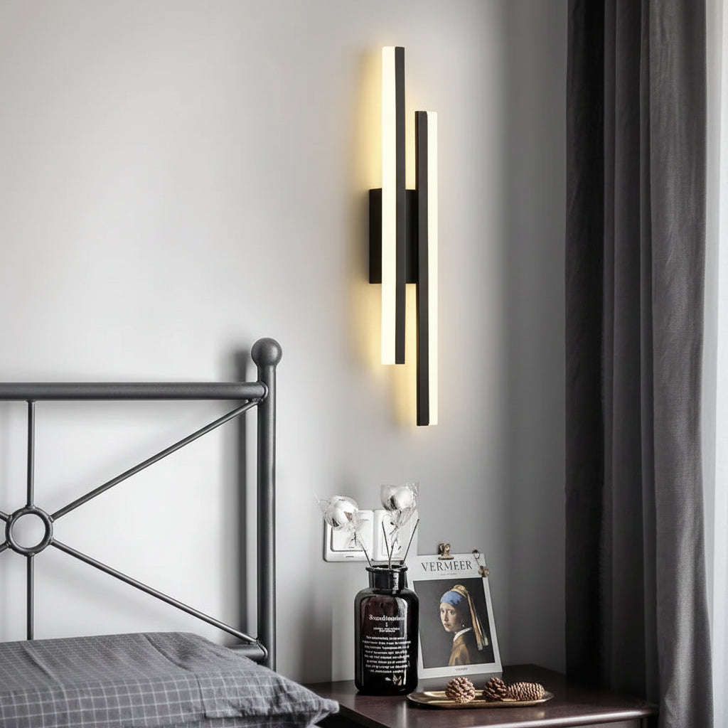 LED Copper Pipe Wall Lamp with Acrylic Shade