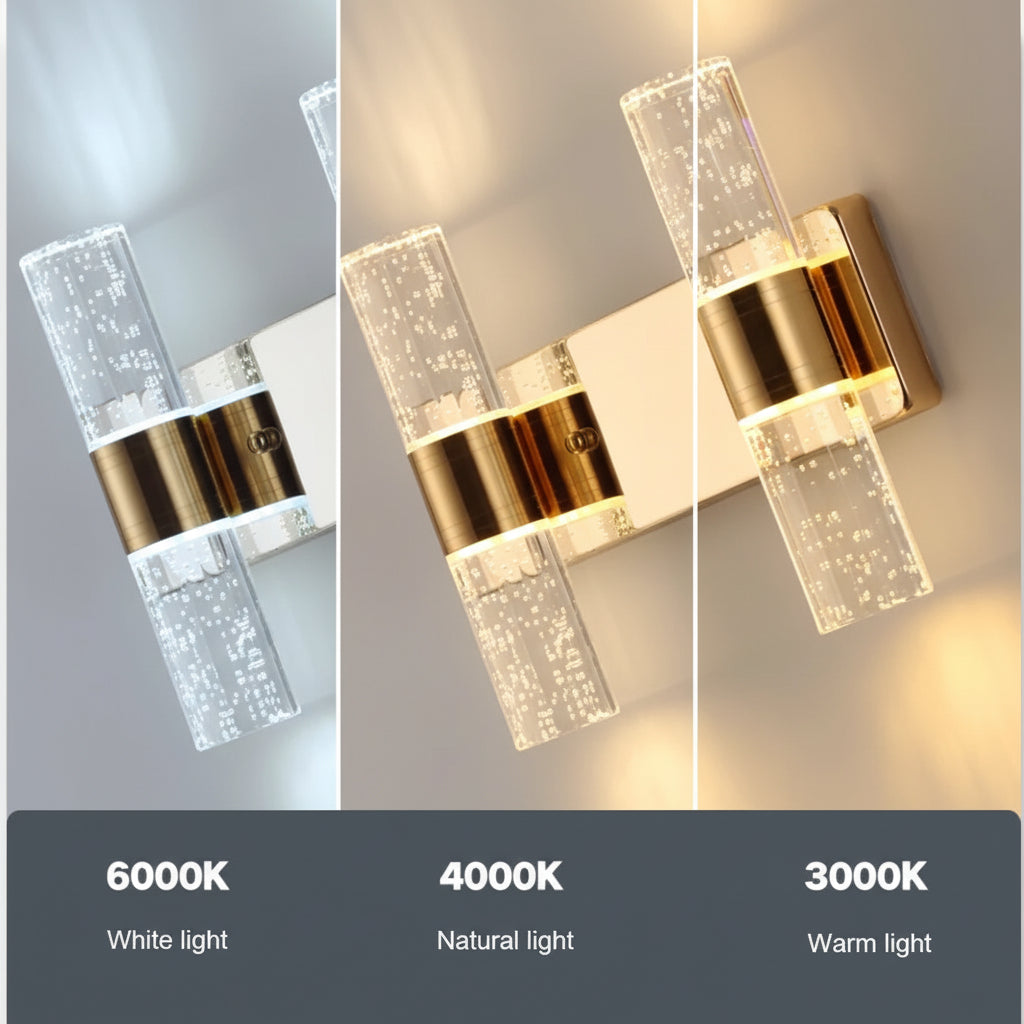 Gold Vanity Light for Mirror – 2-Light Bathroom Fixture