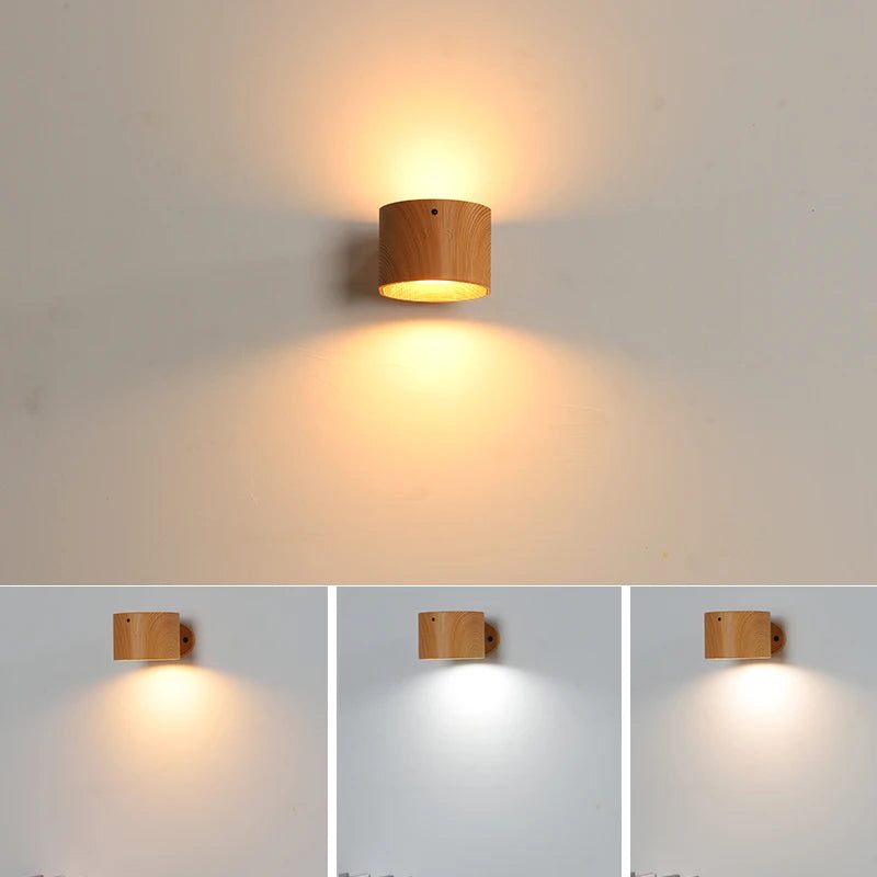 LED Double Head Wall Lamp – Touch Control 360° Rotatable