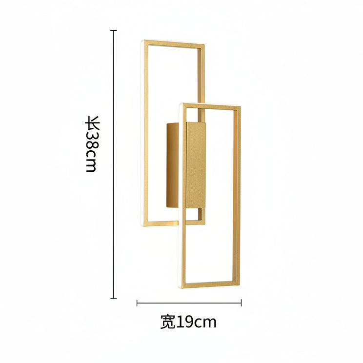 LED Hotel Wall Lamp – Nordic Minimalist Square Design