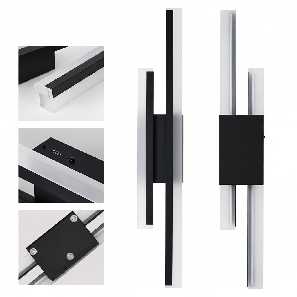 Rechargeable Wall Sconce – 4400mAh Battery Operated LED Dimmable