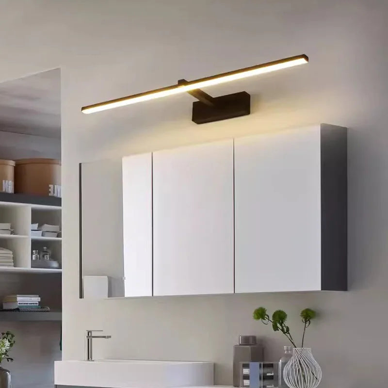 LED Bathroom Mirror Light – Waterproof Modern Flat Wall Lamp for Makeup & Indoor Use