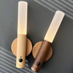 Magnetic Motion Sensor Wall Sconce – Rechargeable Wooden Light
