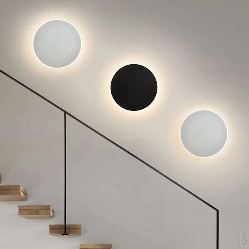 Modern Round Wall Light w/Touch Dimming