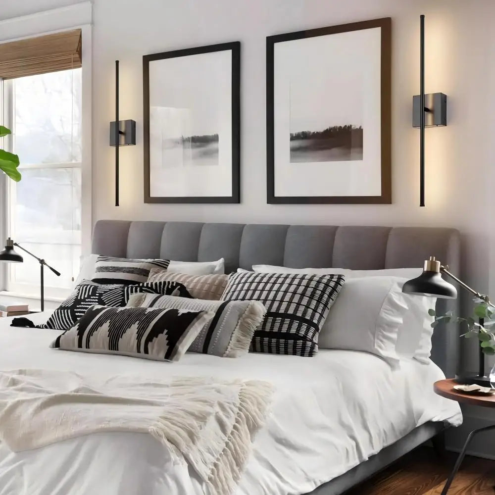 Modern LED Charging Wall Lamp – Wireless Remote Infinite Dimming