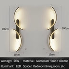 Curved Moonlight LED Wall Light for Bedroom & Living Room