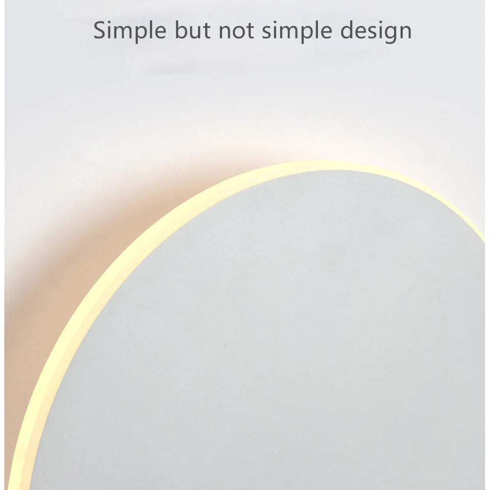 Modern Round Wall Light w/Touch Dimming