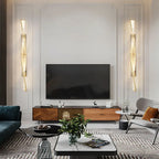 Italian Luxury Crystal Wall Lamp – Gold LED for Living Room