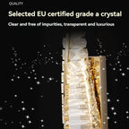 Italian Luxury Crystal Wall Lamp – Gold LED for Living Room