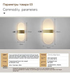 Modern LED Aluminum Wall Lamp – Matte Acrylic Right-Angle Design