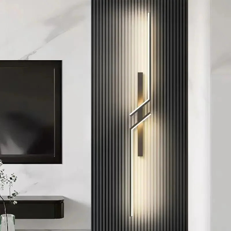 Modern Creative LED Strip Wall Light for Bedroom & Living Room