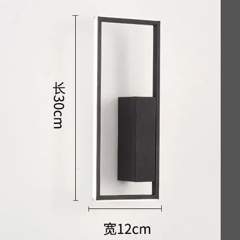 LED Hotel Wall Lamp – Nordic Minimalist Square Design