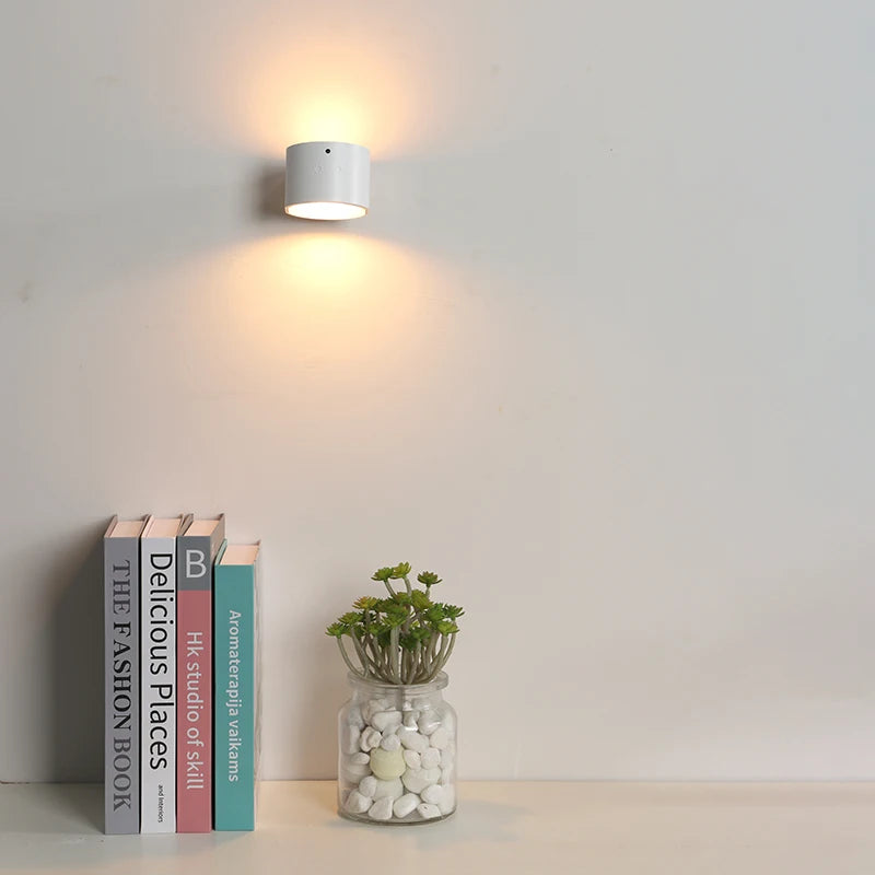 LED Double Head Wall Lamp – Touch Control 360° Rotatable