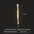 Italian Luxury Crystal Wall Lamp – Gold LED for Living Room