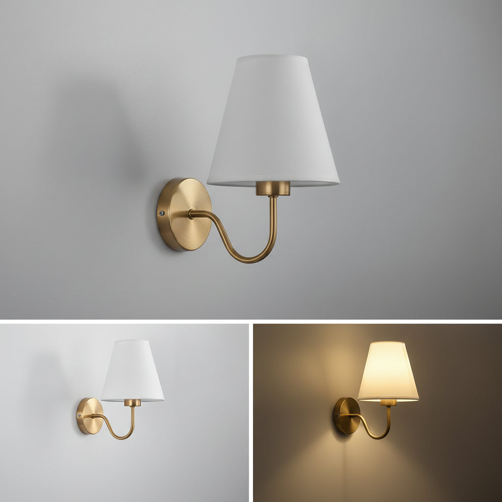 Modern Fabric Wall Lamp – Retro Loft E27 Sconce