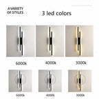 LED Copper Pipe Wall Lamp with Acrylic Shade