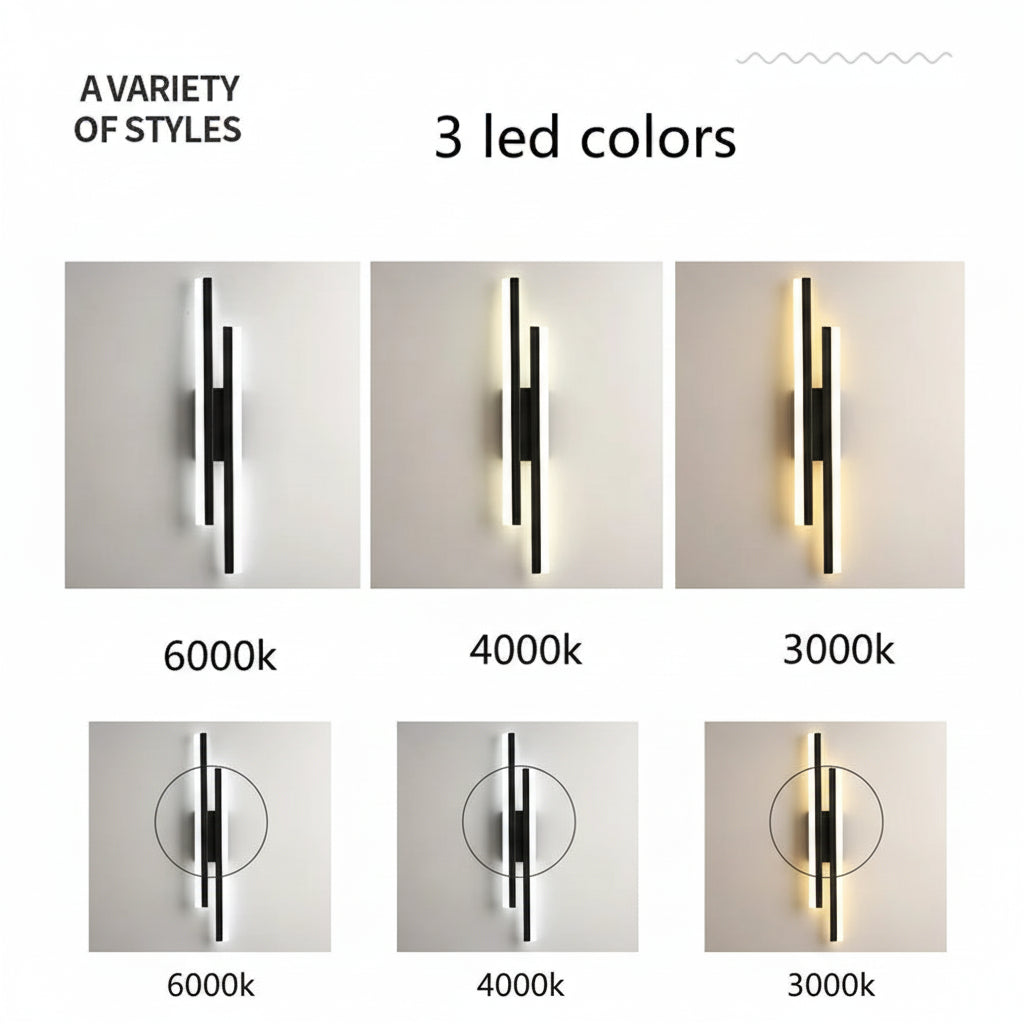 LED Copper Pipe Wall Lamp with Acrylic Shade