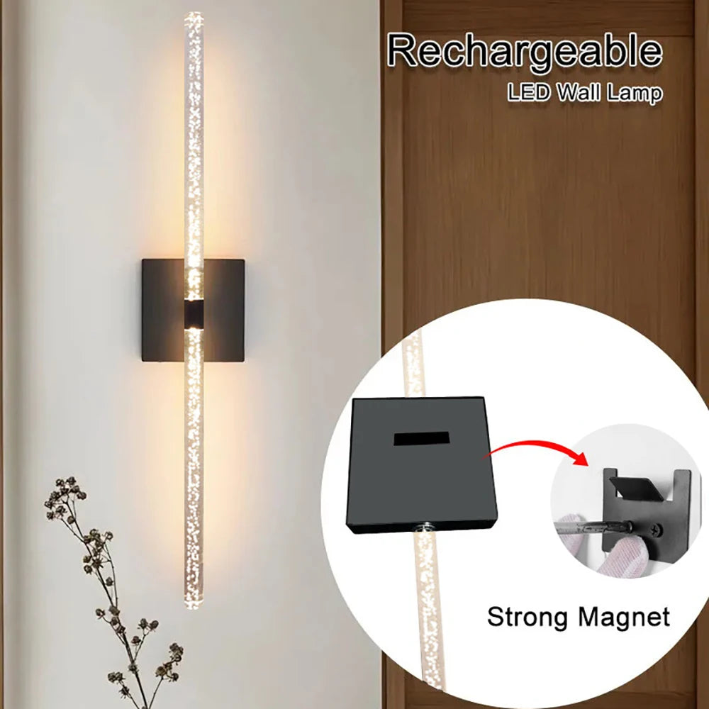 Modern Rechargeable Wall Lamp – 10000mAh USB with Remote