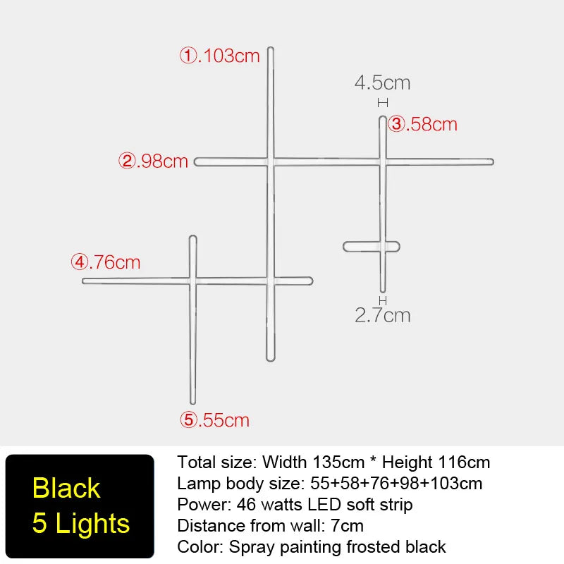 Nordic LED Backlight Wall Lamp for Bedroom & Living Room