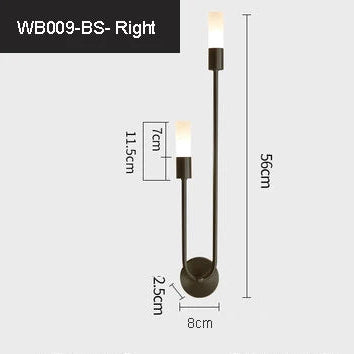 Modern LED Line Wall Lamp for Bedroom Background