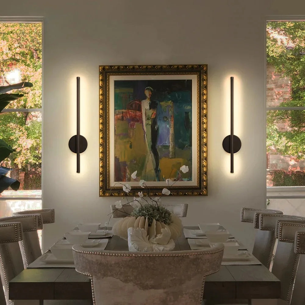 Magnetic Rechargeable Wall Lamp – 50cm Black/Gold Wireless LED Light