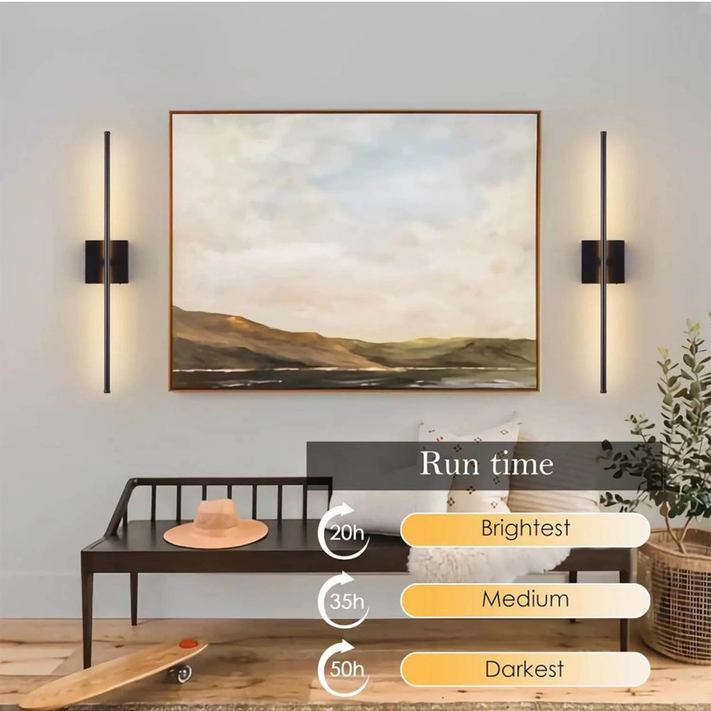 Modern LED Charging Wall Lamp – Wireless Remote Infinite Dimming