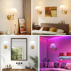 Wireless Battery LED Wall Light – RGB Remote Control