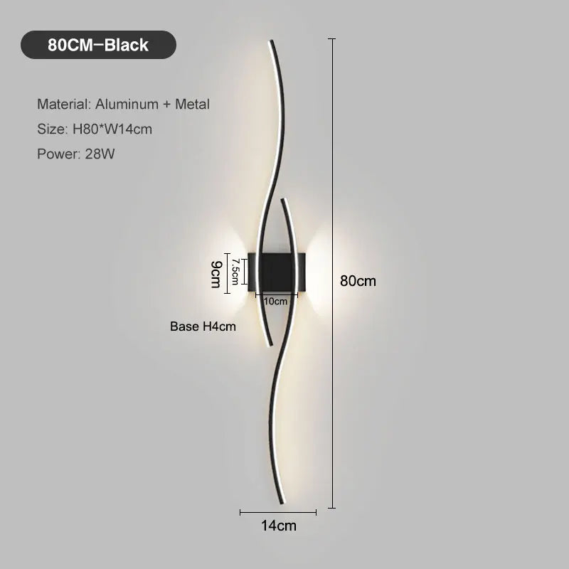 Long LED Wall Light Bar – Modern Indoor Strip Sconce for Bedrooms & Living Spaces
