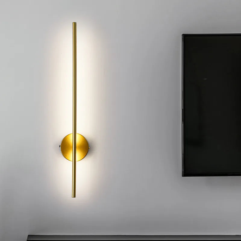 Magnetic Rechargeable Wall Lamp – 50cm Black/Gold Wireless LED Light