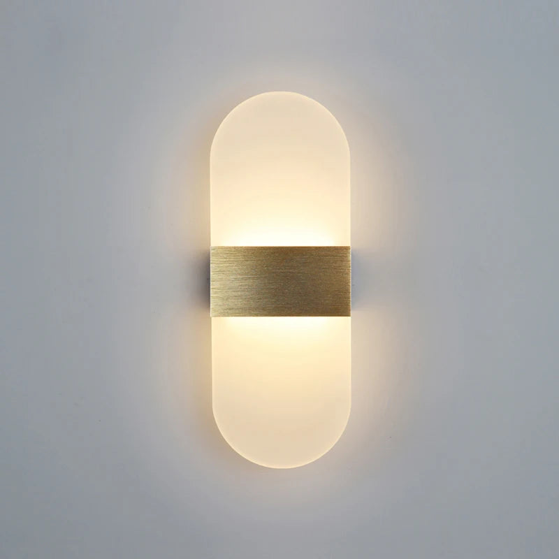 Modern LED Aluminum Wall Lamp – Matte Acrylic Right-Angle Design