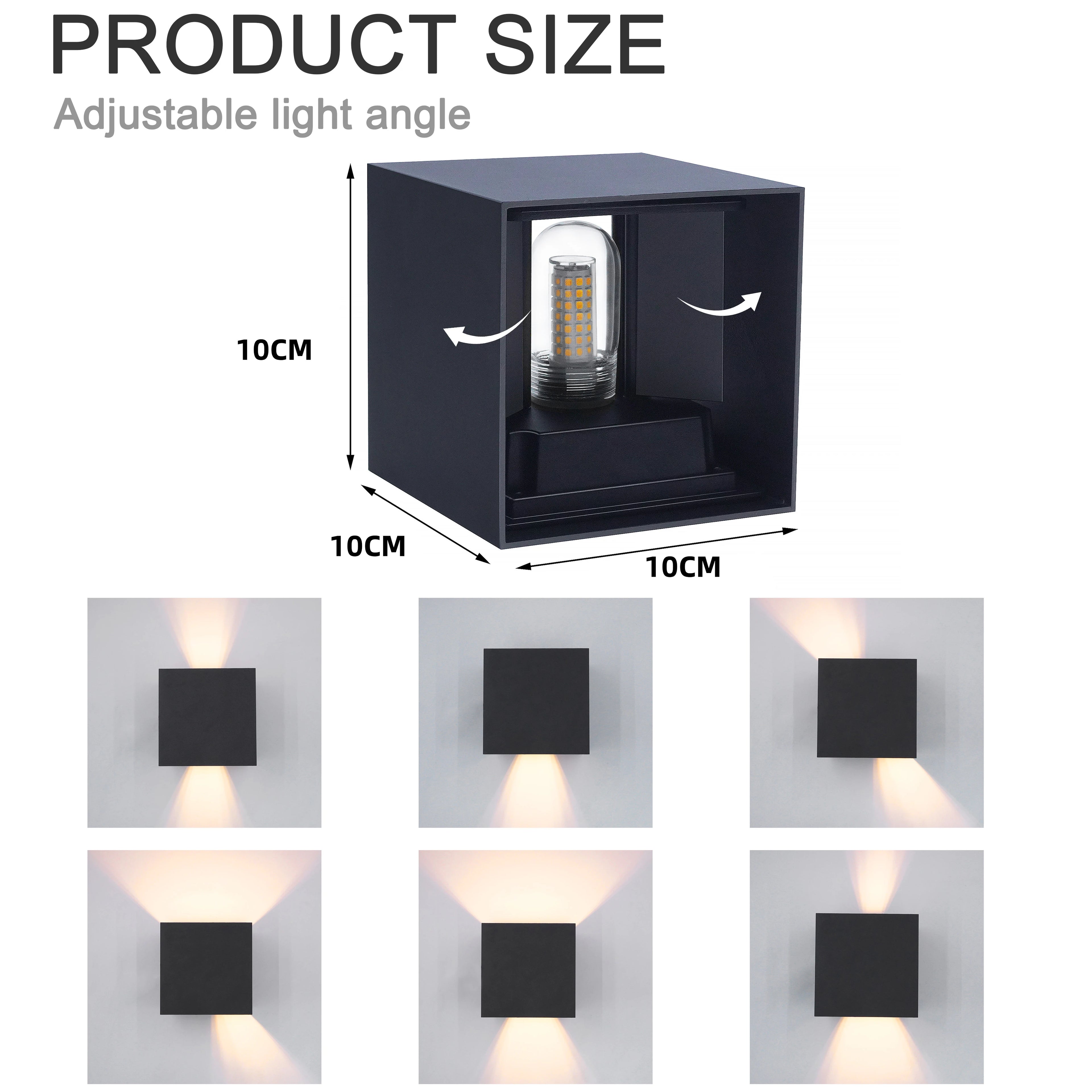 Modern LED Wall Lamp – Waterproof IP65 Aluminum with G9 Bulb