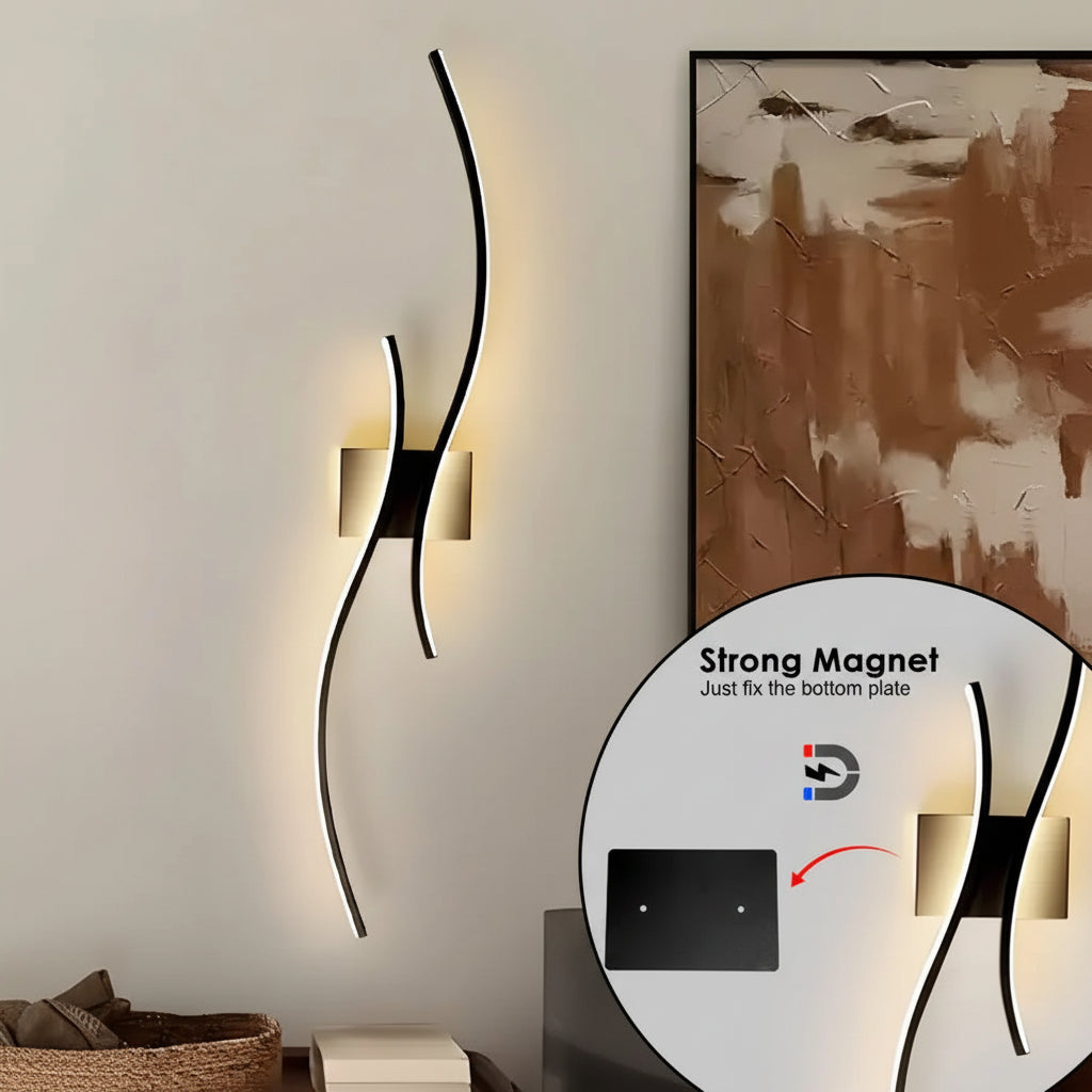 Wireless Rechargeable LED Wall Sconce – 3CCT Touch Dimmable