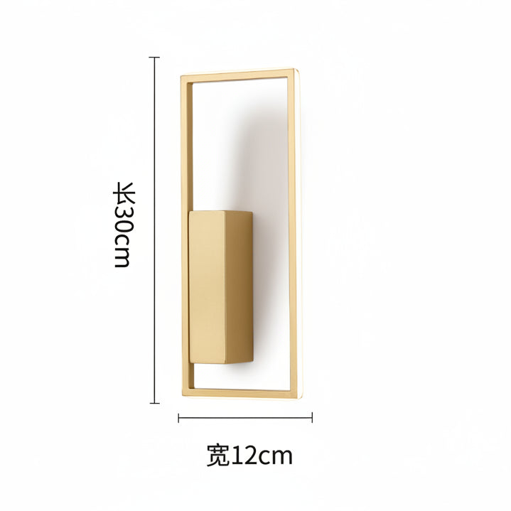 LED Hotel Wall Lamp – Nordic Minimalist Square Design