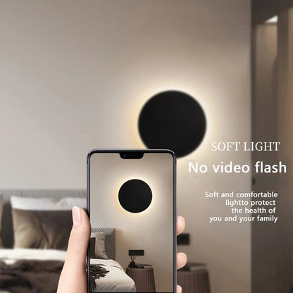Modern Round Wall Light w/Touch Dimming