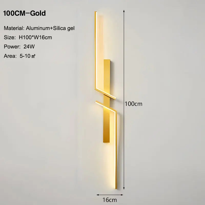 Long LED Wall Light Bar – Modern Indoor Strip Sconce for Bedrooms & Living Spaces