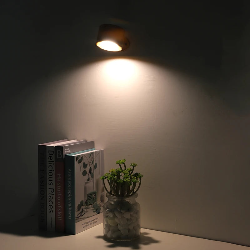 LED Double Head Wall Lamp – Touch Control 360° Rotatable