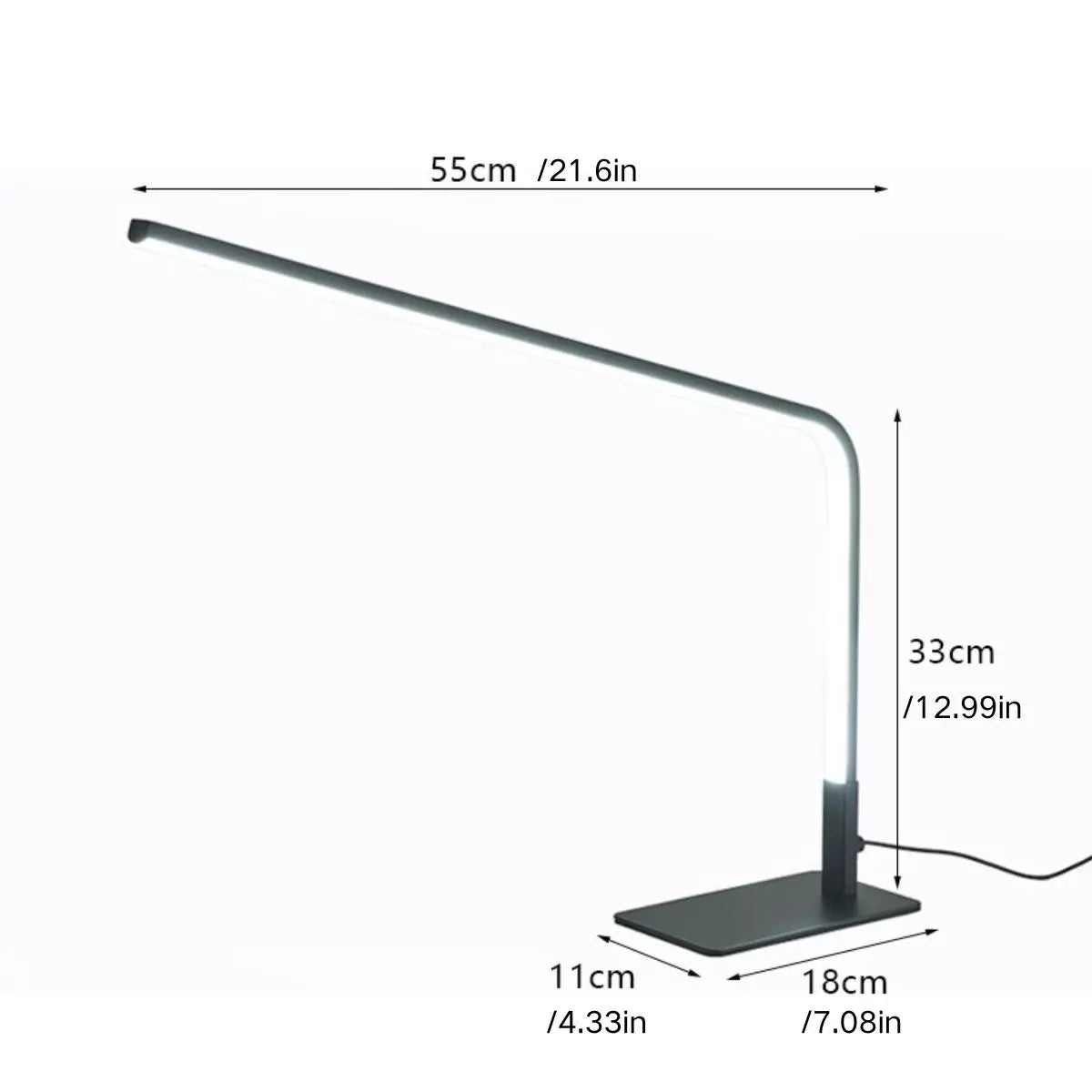 LED desk lamp featuring multiple brightness levels for work and relaxation
