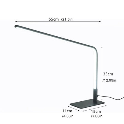LED desk lamp featuring multiple brightness levels for work and relaxation