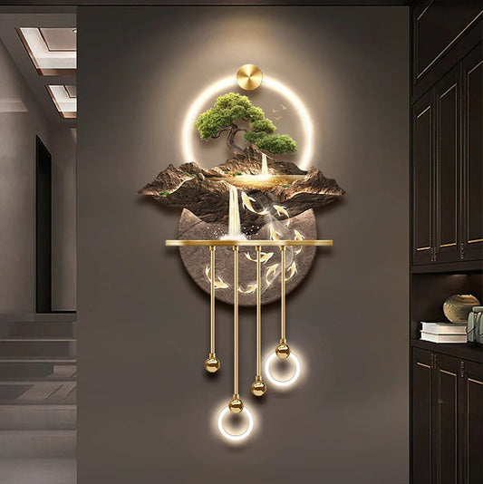 Luxury Abstract Plant Pendant Lamp – Corridor Hanging Light