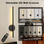 Magnetic Rechargeable Wall Lamp – 50cm Black/Gold Wireless LED Light