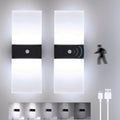 Wireless LED Wall Lamp Set of 2 – Motion Sensor USB Rechargeable