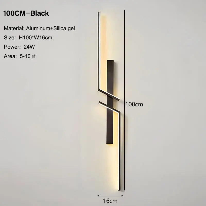 Long LED Wall Light Bar – Modern Indoor Strip Sconce for Bedrooms & Living Spaces