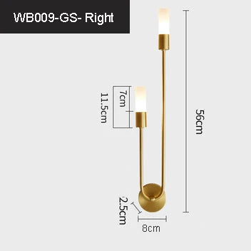 Modern LED Line Wall Lamp for Bedroom Background