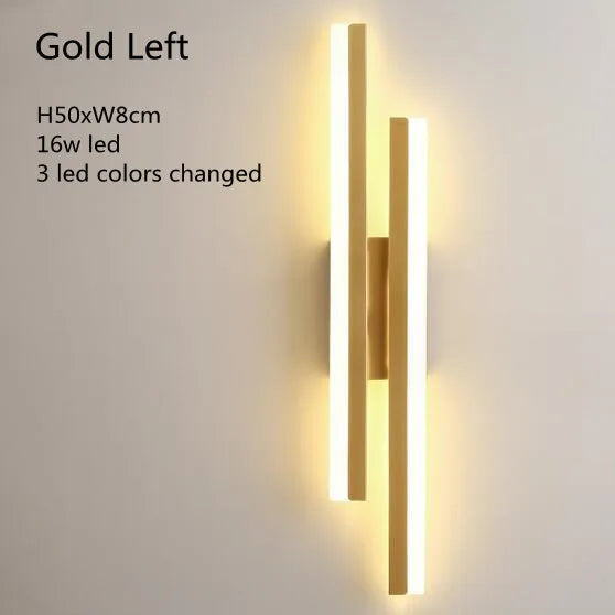 LED Copper Pipe Wall Lamp with Acrylic Shade