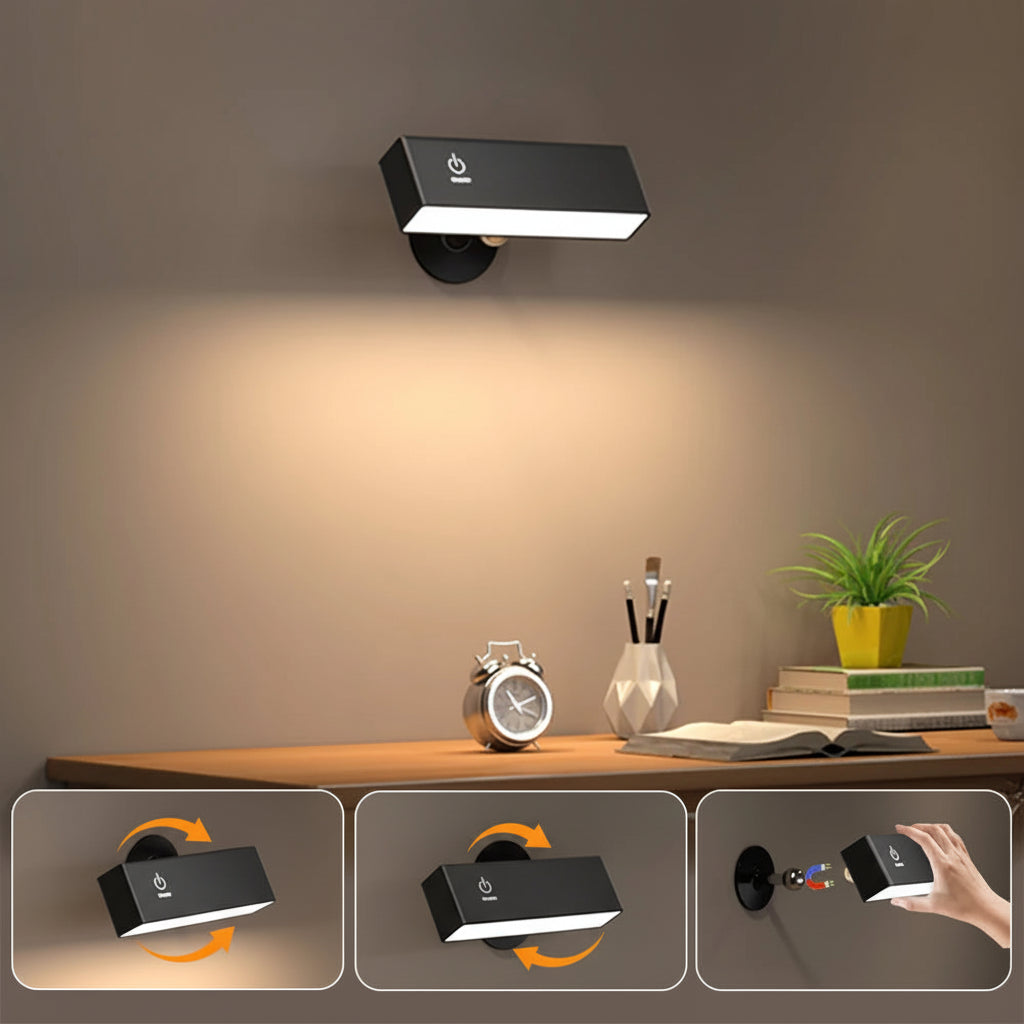 Rechargeable Reading Light – Magnetic 360° Rotation Cordless