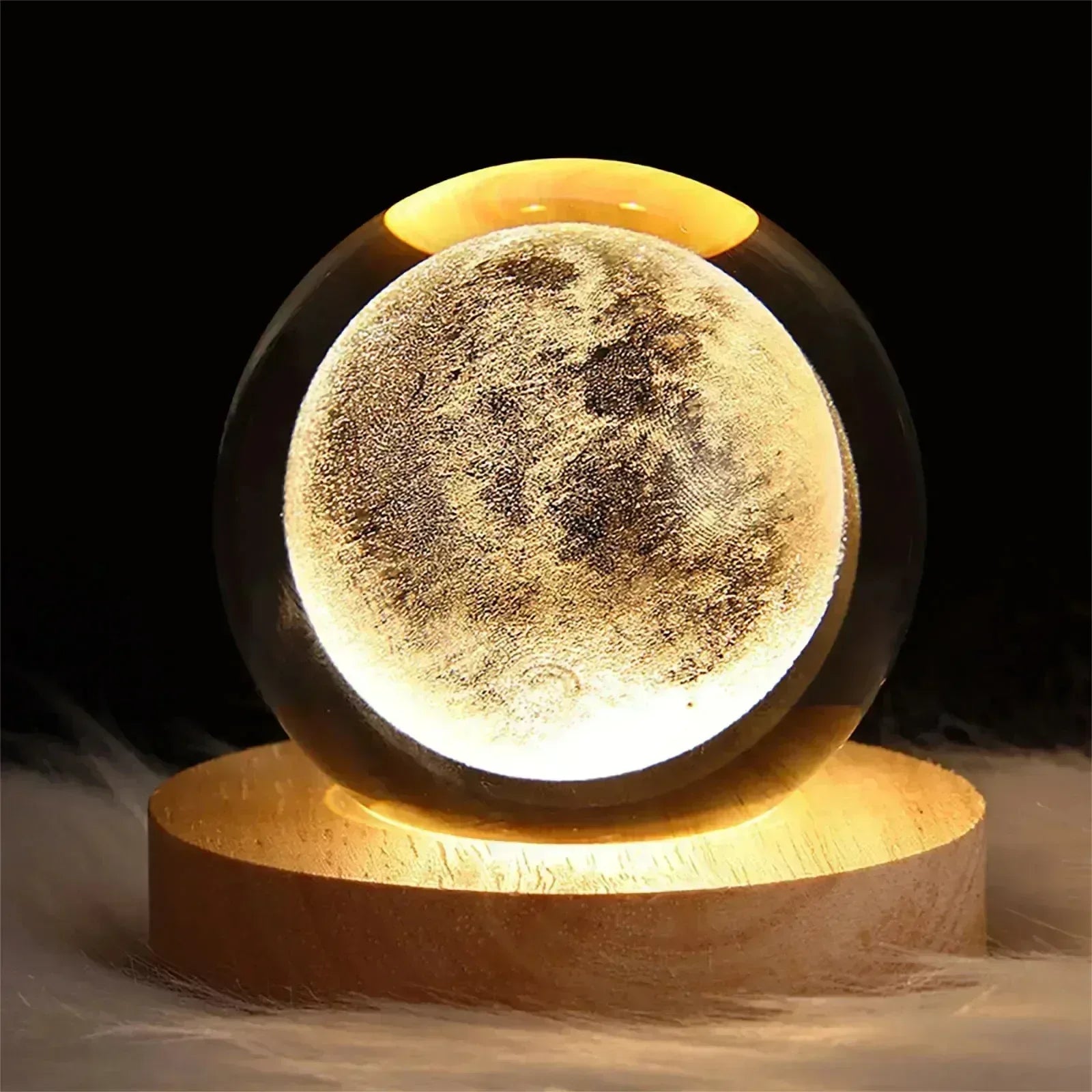3D Crystal Galaxy Sphere Lamp – Planetary Projection USB Night Light - Lightify