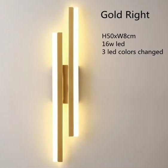 LED Copper Pipe Wall Lamp with Acrylic Shade
