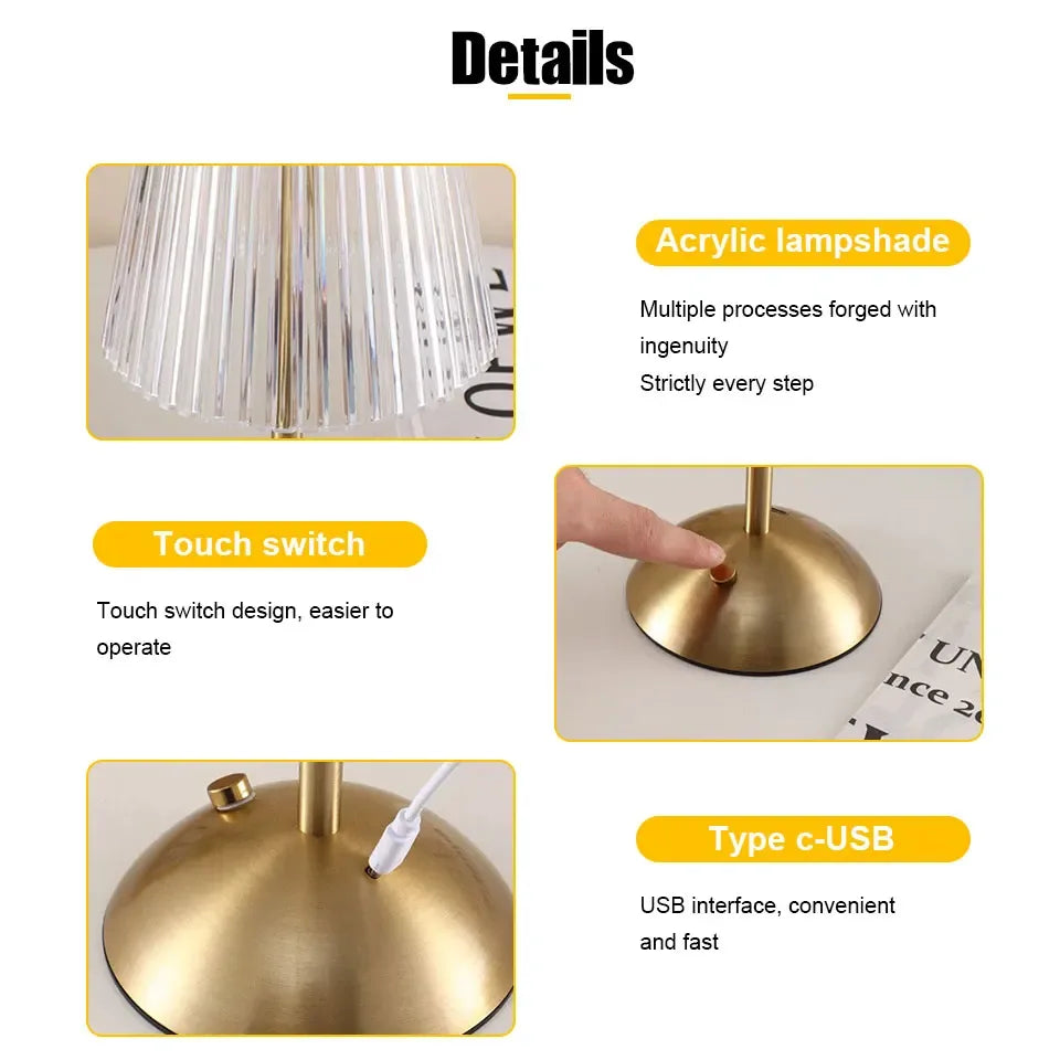 LED Rechargeable Table Lamp w/Touch Sensor - Lightify