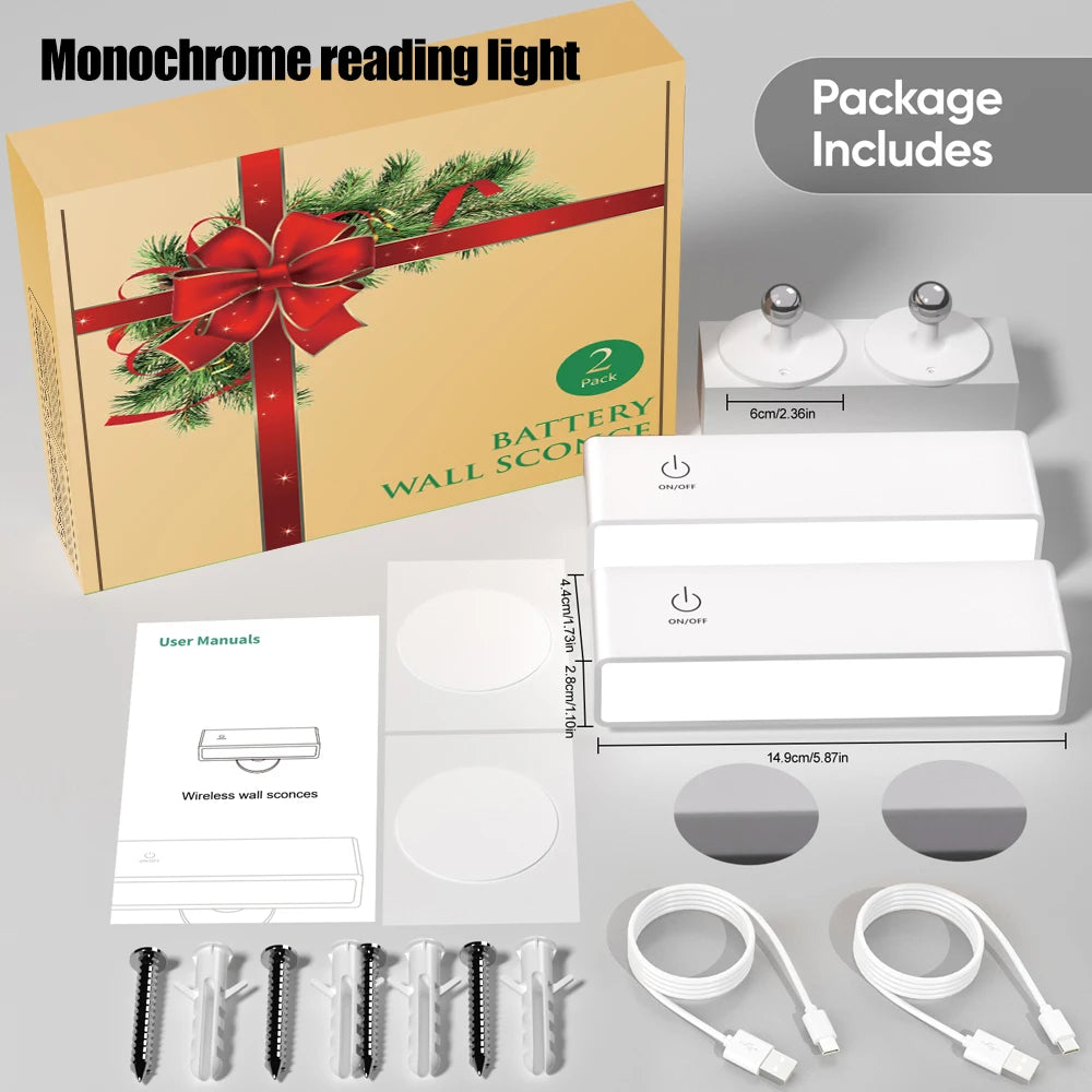 Rechargeable Reading Light – Magnetic 360° Rotation Cordless