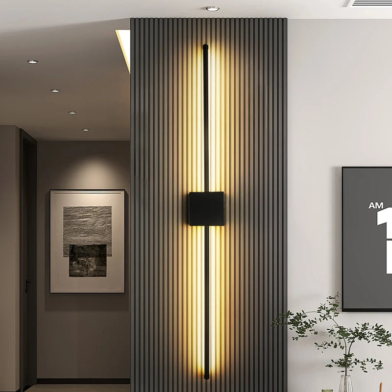 Modern LED Long Strip Wall Sconce for Bedroom & Living Room